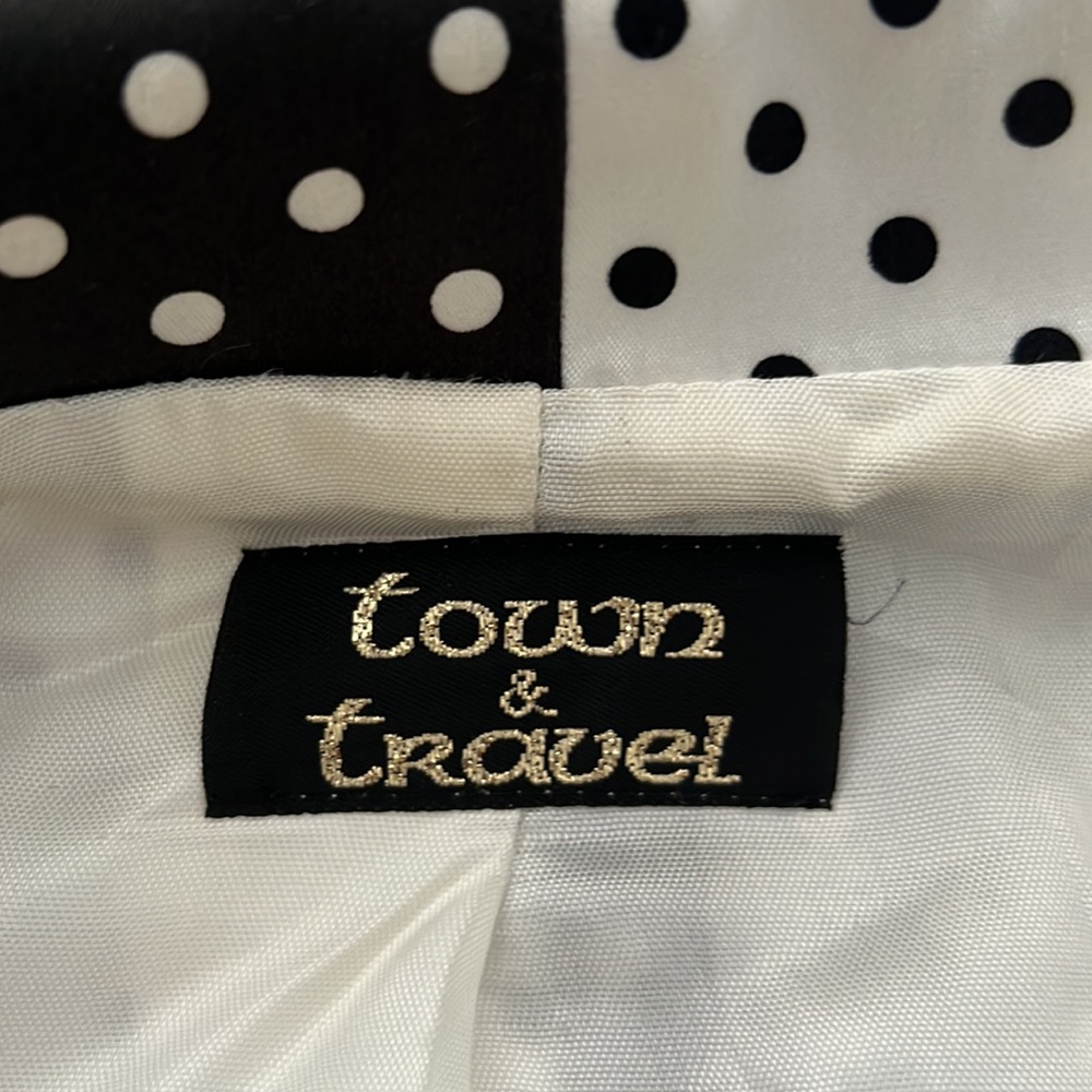 Vintage black and white polka dots women’s blazer! Size 12 - Picture 5 of 6
